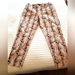 White house-black market,  animal print, 12R pants
